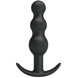 Anal Toys-Sidney Vibrator Anal 10 Vibrații, Negru-Silicon, 10