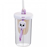 Pahar din silicon, Mov 14.5x8.8x20 cm