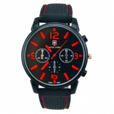 Ceas Barbatesc Swiss Army CS388, curea silicon, stil sport foto