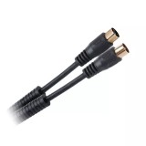 Cablu RF video negru cu mufe aurite 1.8m