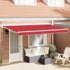 VidaXL Material de &icirc;nlocuire pentru marchiză pentru cadru de 4x2 m Roșu