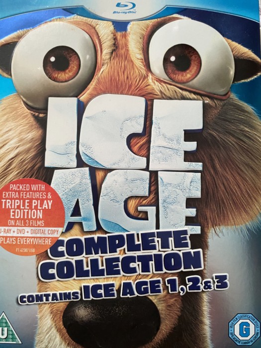 Ice Age Collection (1, 2, 3) (3 x BluRay, 3 X DVD, 3 x Digital Copy)