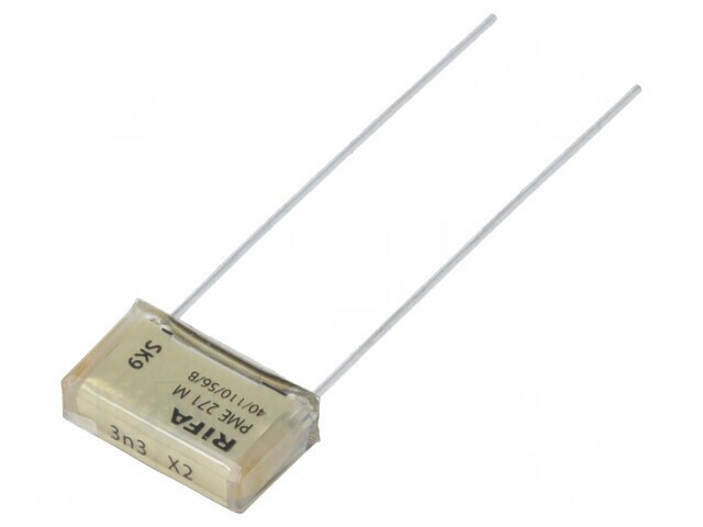 Condensator de H&acirc;rtie X2 3,3nF 275VAC THT