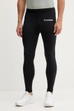 Hummel leggins de antrenament culoarea negru, cu imprimeu, 227255