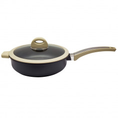 Tigaie din teflon Berghoff Collect & Cook, capac de sticla, Ø24 cm, 2.7 L, 22932