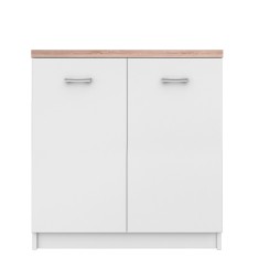 Comoda 2 usi pal alb natur stejar sonoma Topty 80x33x85 cm