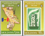 MOLDOVA 2005, Aniversari - 50 de ani EUROPA CEPT, serie neuzata, MNH, Nestampilat