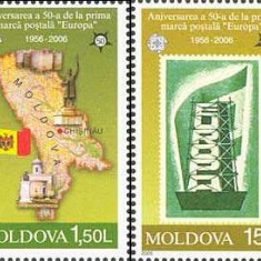 MOLDOVA 2005, Aniversari - 50 de ani EUROPA CEPT, serie neuzata, MNH