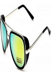 Ochelari de soare Iron Man - steampunk - Tony Stark - retro - bărbați - unisex - ramă aurie cu lentile verzi - idee de cadou pentru Crăciun și anivers