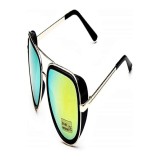Ochelari de soare Iron Man - steampunk - Tony Stark - retro - bărbați - unisex - ramă aurie cu lentile verzi - idee de cadou pentru Crăciun și anivers