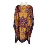 Rochie tip poncho MT dama, Dacali, galben/portocaliu, one size