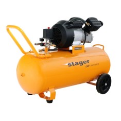 Compresor aer, 100L, 10bar, 356L/min, monofazat, angrenare directa, Stager Air 36D100