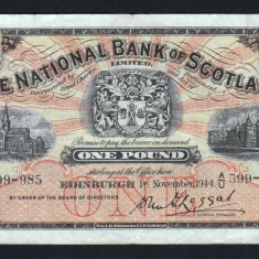 Scotia 1 Pound National Bank of Scotland s599-985 1944