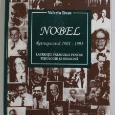 NOBEL - RETROSPECTIVA 1901 - 1995 - LAUREATII PREMIIULUI PENTRU FIZIOLOGIE SI MEDICINA de VALERIU RUSU , 1996 , PREZINTA PETE SI HALOURI DE APA *, DED