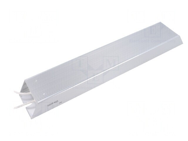 Rezistor Bobinat cu Radiator 40&Omega; 500W &plusmn;5%