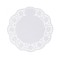 Set 100 de hartie dantelata alba pentru platouri, rotunde, 20cm