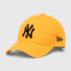 New Era șapcă de baseball din bumbac culoarea portocaliu, cu imprimeu, NEW YORK YANKEES