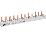 Bareta de alimentare 1P+N busbar pin 12M 63A Eti 002921150