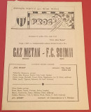 Program meci fotbal &quot;GAZ METAN&quot; MEDIAS - &quot;SOIMII&quot; SIBIU (22.04.1984)