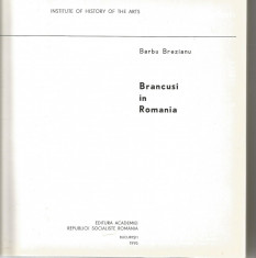 H(00) BARBU BREZIANU-Brancusi in Romania foto