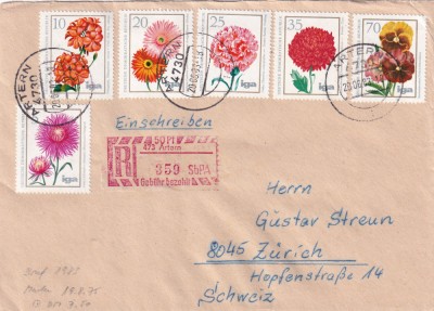 FILATELIE TEMATICA - PLIC GERMANIA TEMATICA FLORA FLORI foto
