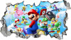 Sticker decorativ, Mario, Albastru,1365STK-2