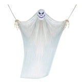 Fantoma pentru Halloween Vohoney, textil/plastic, alb/negru, 200 x 330 cm