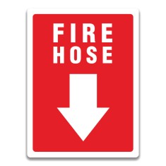 FIRE HOSE SIGN foto