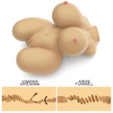 Masturbator culoare naturala cu sani Torso Streetgirl&#039;s #6 Flesh 32.5x24x16cm
