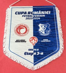 Fanion oficial - meci Feminin-fotbal ACS TARGU MURES - FARUL CONSTANTA (sezonul 2023-2024)