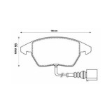 Placute frana Skoda Fabia 202015, Octavia 202013, Superb, Yeti, Audi A1, A3 202010, TT; Vw Caddy 20, EOS, Golf 5, Golf VI, Golf Plus 202013; Polo