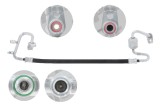 Conducta inalta presiune AC Ford Transit Courier, Tourneo Courier 20 1.5 Tdci, 1.6 Tdci; locatie compresor-condensator, gaz R134A / R1234yf, iesire