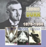 Grenada 2007 - Aviatie , Ludwig Durr, Bloc 3 valori , MNH,Mi.4308-4310