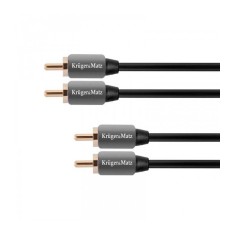 Cablu audio 2x RCA - 2x RCA 3m Profesional Kruger&amp;Matz
