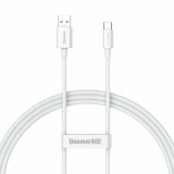 CABLU alimentare si date Baseus Superior (SUPERVOOC), pt. smartphone, USB la USB Type-C , 65W, 1m, alb &quot;CAYS000902&quot; (timbru verde 0.18 lei) - 69321726