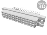 Conector HARTING DIN 41612 48 pini drept mufă mamă 2A 13mm cod 09232486821