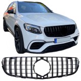 Grila radiator sport neagra lucioasa, potrivita pentru Mercedes GLC X253 Coupe C253 15-19 Performance AutoTuning
