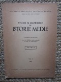 STUDII SI MATERIALE DE ISTORIE MEDIE AUTOGRAF SI DEDICATIE P. P. PANAITESCU