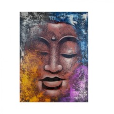 Tablou pictat manual 5 Elements Buddha