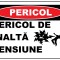 Placuta pericol de inalta tensiune