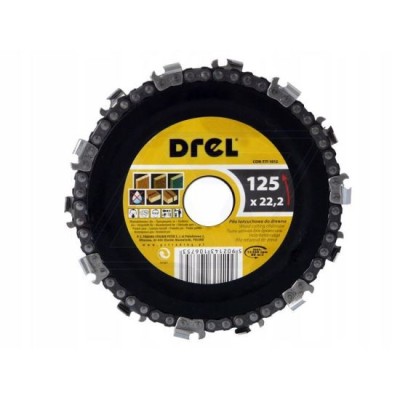 Disc debitat lemn, cu lant, 125 mm, Drel foto