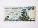 Rara! Zimbabwe 2 Dollars 1980,emisă la Salisbury nu la Harare!