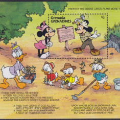 Grenada Grenadines MNH 1991 - Disney desene animate - 3 colite