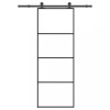 VidaXL Ușă glisantă cu set feronerie, 76x205 cm, sticlă ESG/aluminiu