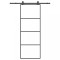 vidaXL Ușă glisantă cu set feronerie, 76x205 cm, sticlă ESG/aluminiu