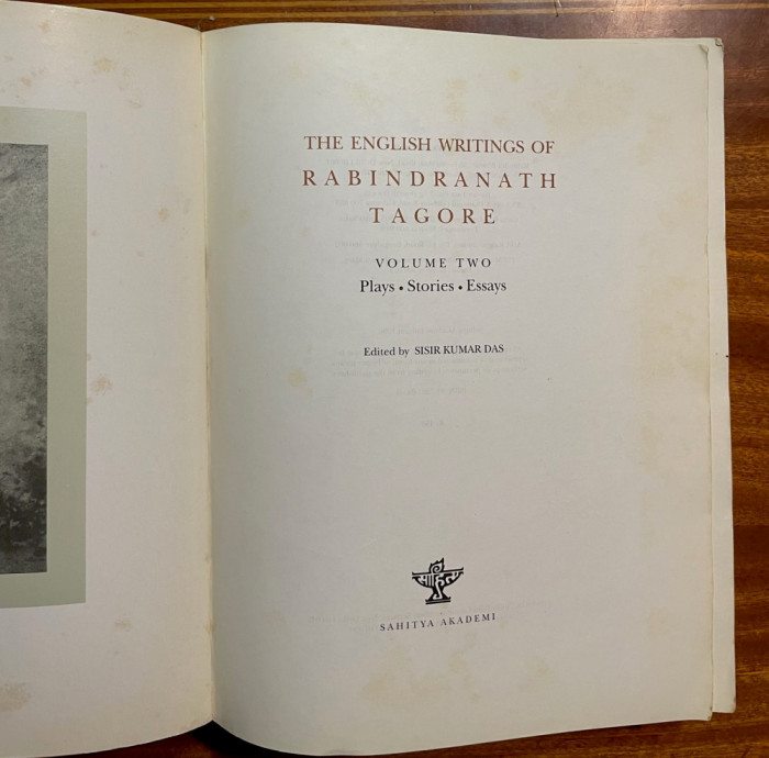 The English Writings of RABINDRANATH TAGORE vol. two (New Delhi - 1996)