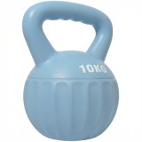 SPORTNOW Kettlebell Kugelhantel 6 kg - ganteră umplută cu nisip pentru &icirc;ncepători, antrenament de forță acasă, 21 x 21 x 27 cm, albastru | Aosom Roman