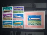 TIMBRE ROMANIA LP 952 LP 953 1978 DIRIJABILE MNH