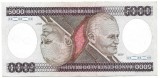 !!! BRAZILIA - 5.000 CRUZEIROS (1981-1985) - P 202 a / BANCNOTA DIN SCAN