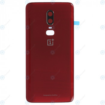OnePlus 6 (A6000, A6003) Capac baterie roșu chihlimbar foto